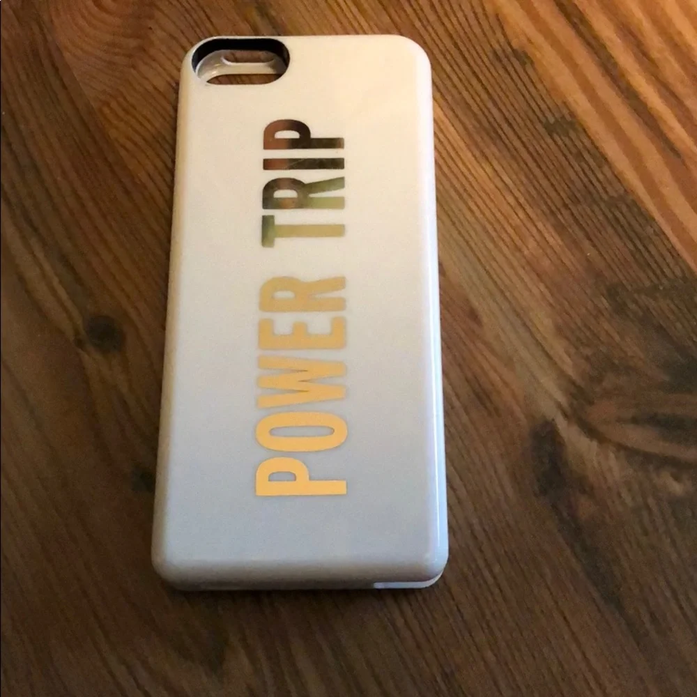 Kate Spade power trip iphone 5/5s case & charger Free Gift 🎁 Ships Same Day!